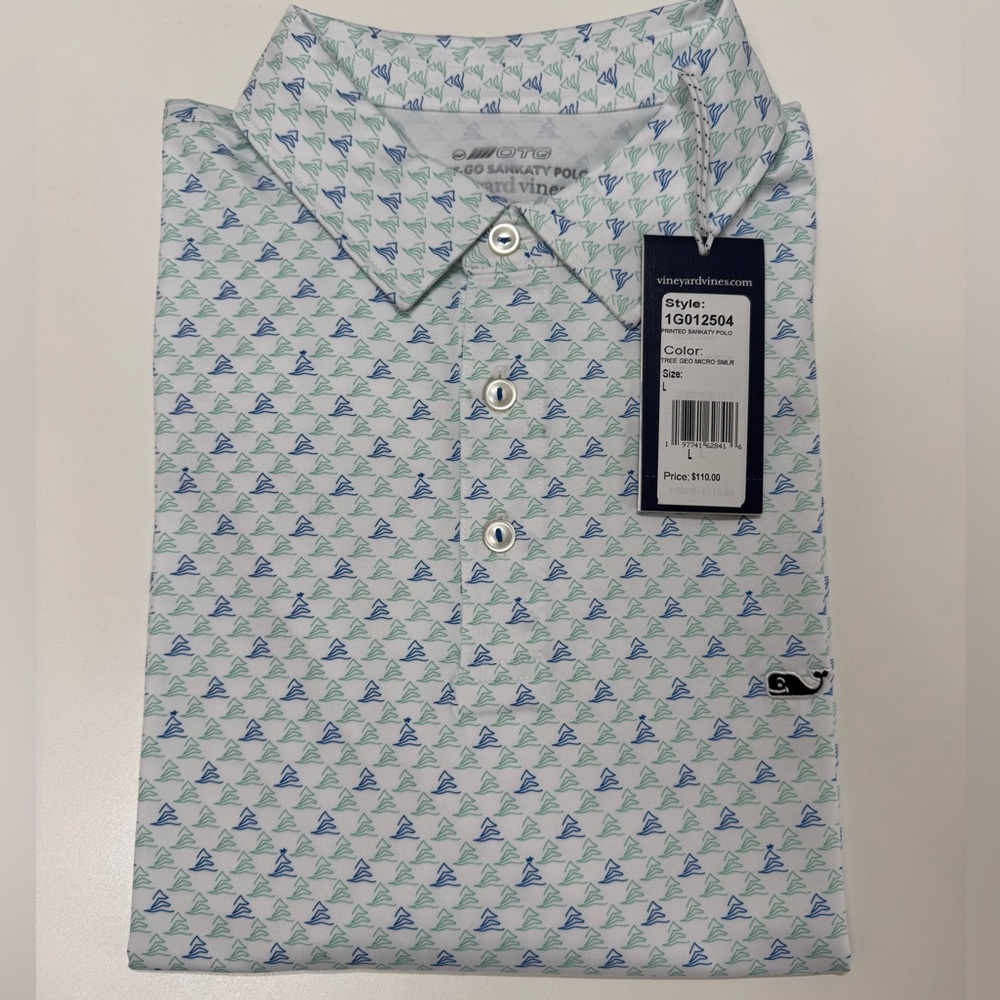 New Mens Vineyard Vines on the go sankaty polo